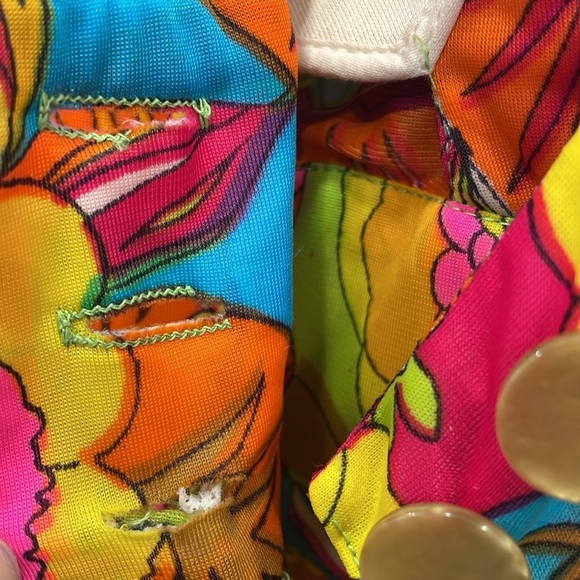 Vintage 1960s/1970s Styled by Beatrice Pines Floral Jumpsuit - Picture 12 of 15